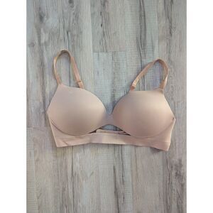 Victoria's Secret Fabulous Plunge Bra Beige Tan, 32DD (C9)